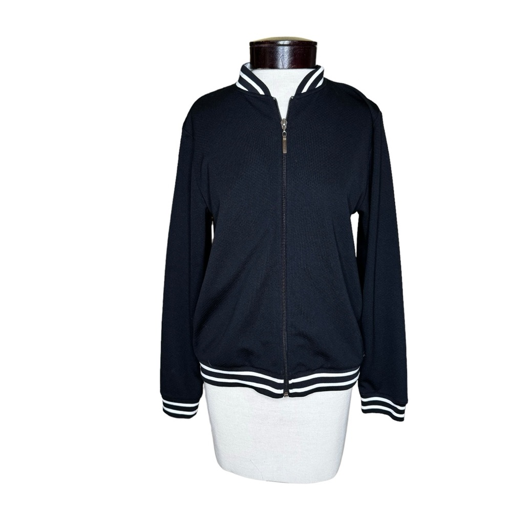 IZOD X-Dry Navy Lightweight Bomber Jacket with Pockets size Pockets